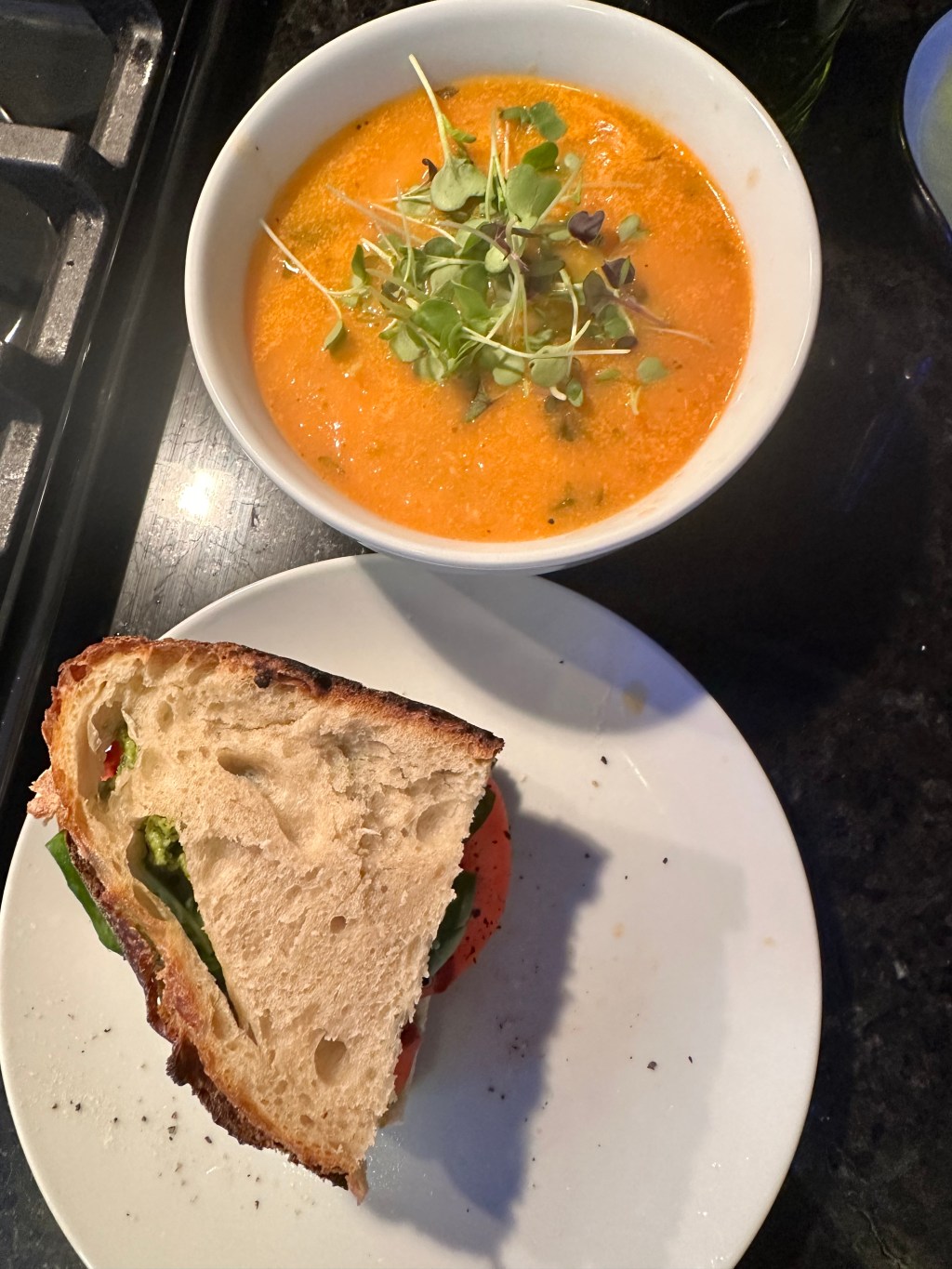 🍅 Tomato Basil Soup & Caprese&nbsp;Sandwich